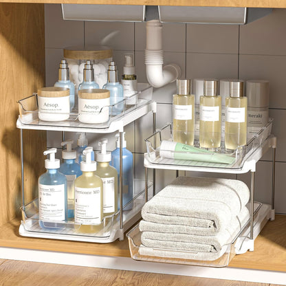 Bathroom Under Sink Organizers - (Pack of 2)