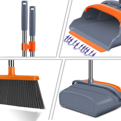 Sweeping Broom and Dustpan Set