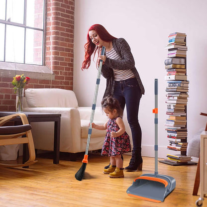 Sweeping Broom and Dustpan Set