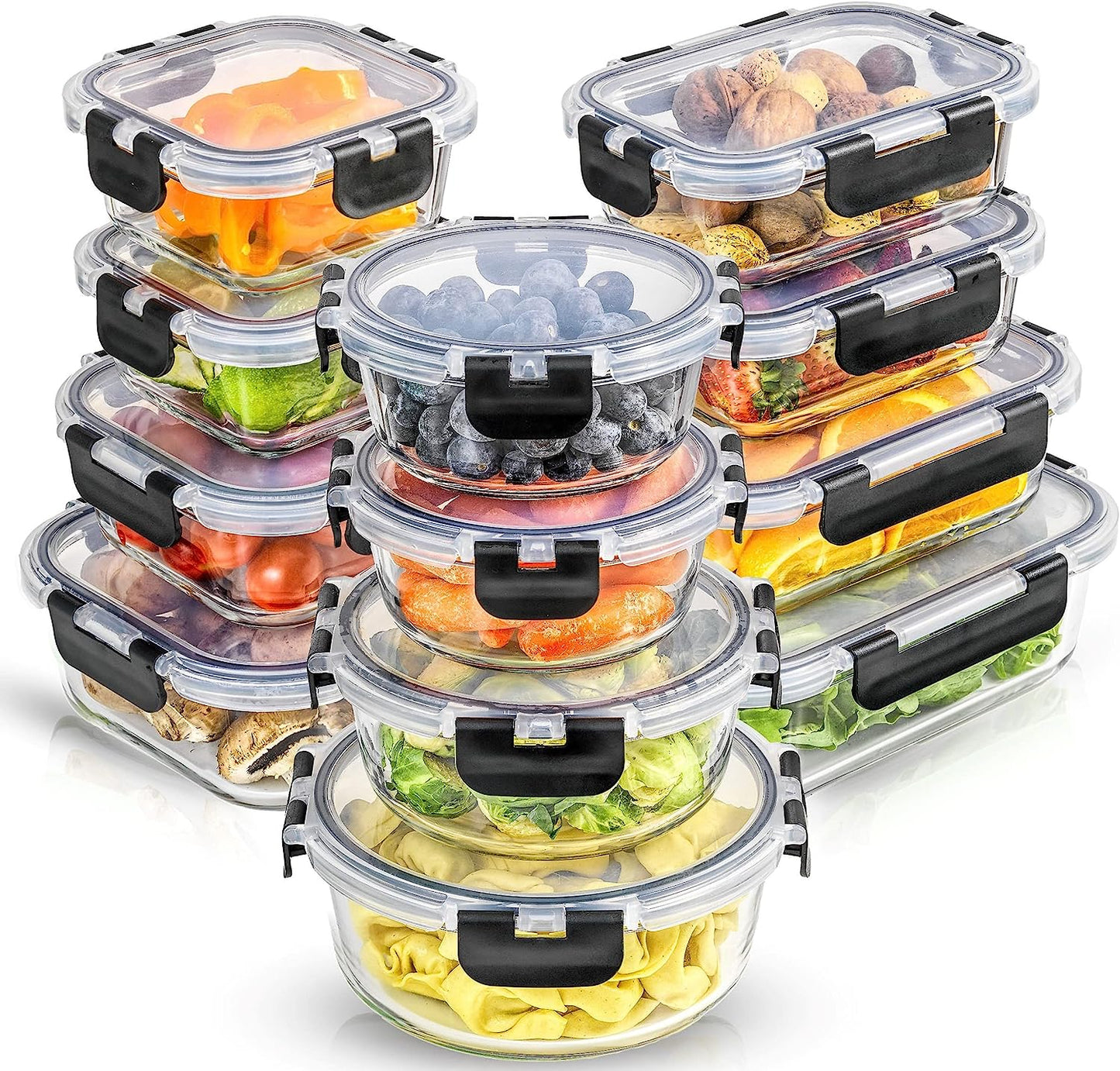 12-Piece Glass Food Storage