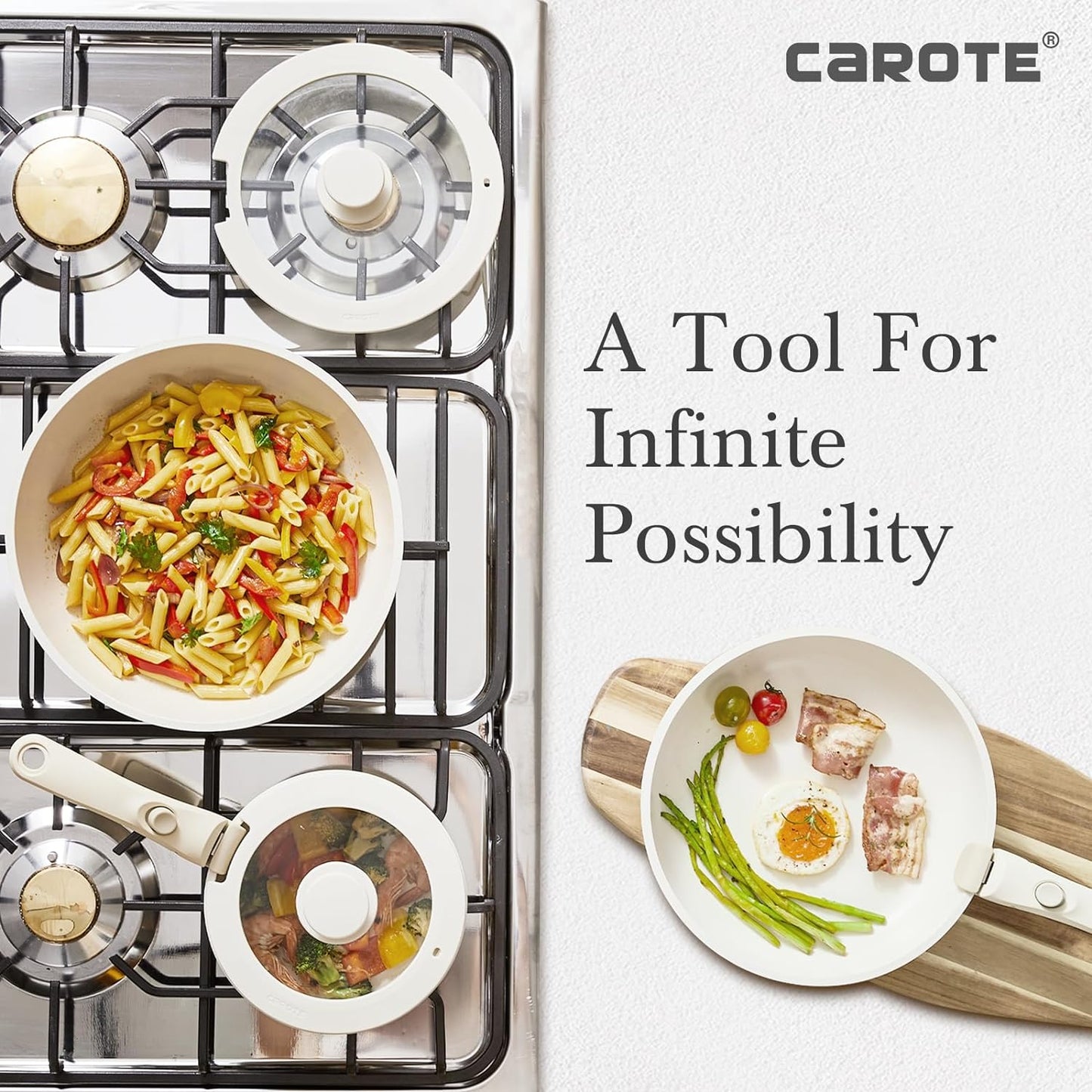 CAROTE™ (11pcs) Pots & Pans Set